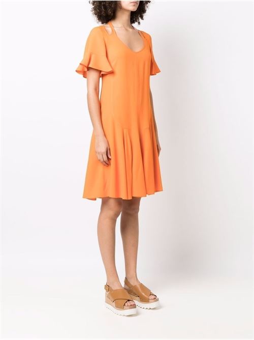 V-neck flared dress STELLA MCCARTNEY | 604238SSA027501